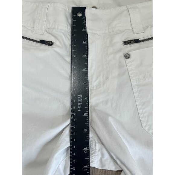 Athleta Pivot Pant Womens 6 White Zippers Convertible Leg Style #739402 Travel - Picture 11 of 12